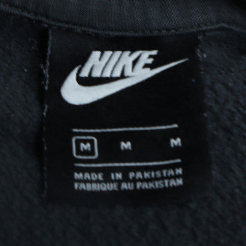 Nike Mens Black Hoodie M Pullover Hooded Sweatshirt Logo Print