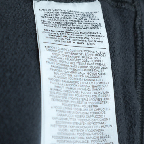 Nike Mens Black Hoodie M Pullover Hooded Sweatshirt Logo Print
