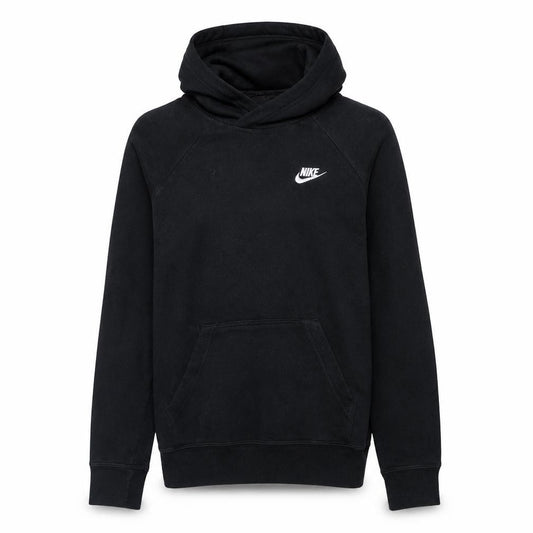 Front view of Nike women’s black xs pullover hoodie sweatshirt with logo