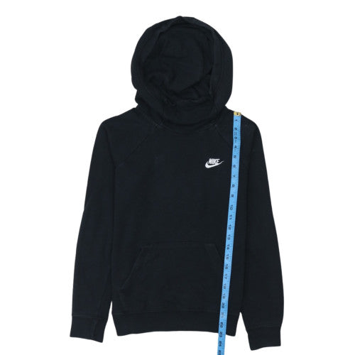 Nike Womens Black XS Pullover Hoodie Sweatshirt with Logo