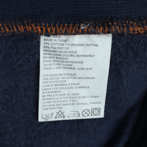 Timberland Men's Blue Embroidered Logo Crew Neck Sweatshirt M