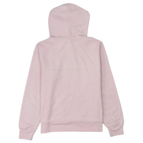 GAP Womens Pink Pullover Hoodie L Logo Embroidered Cotton Casual