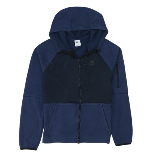 Nike Men's Blue Full Zip Hoodie Size M Fleece Athletic Wear