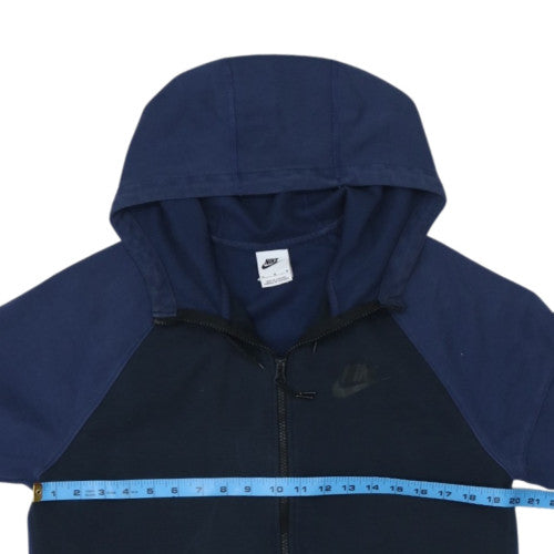 Nike Men's Blue Full Zip Hoodie Size M Fleece Athletic Wear