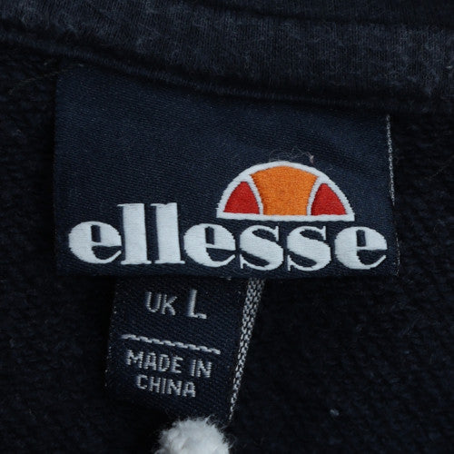 Ellesse Men’s Blue Pullover Hoodie Size L Regular Fleece Sweatshirt