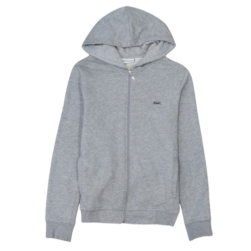 Lacoste Men's Grey Full Zip Hoodie M Regular Fit Cotton Blend