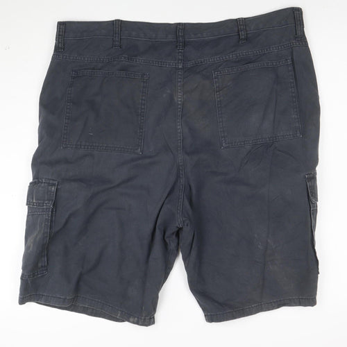 Wrangler Men's Black Cargo Shorts Size 38 Cotton Workwear Style