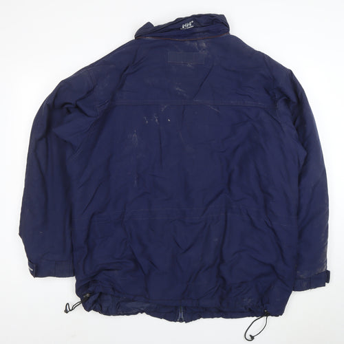Helly Hansen Men's Blue Waterproof Parka Jacket Size L