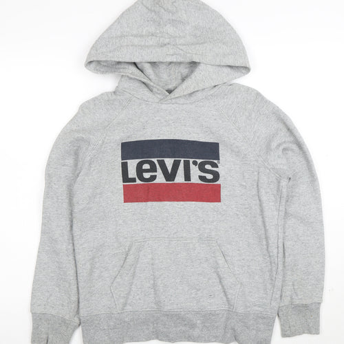 Levi's Men's Grey Pullover Hoodie XS Classic Logo Sweatshirt