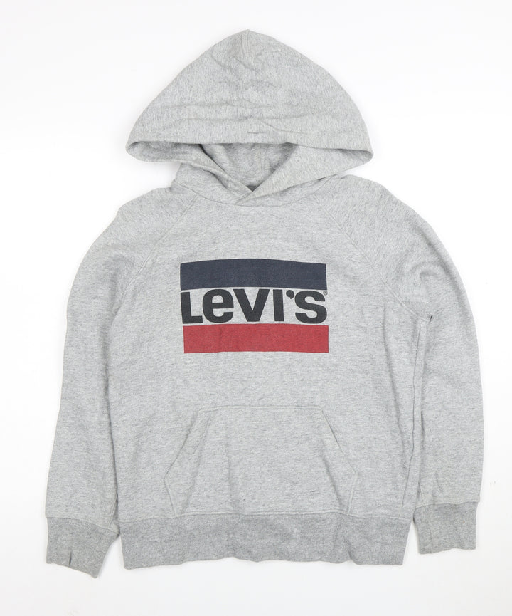 Levi's Men's Grey Pullover Hoodie XS Classic Logo Sweatshirt