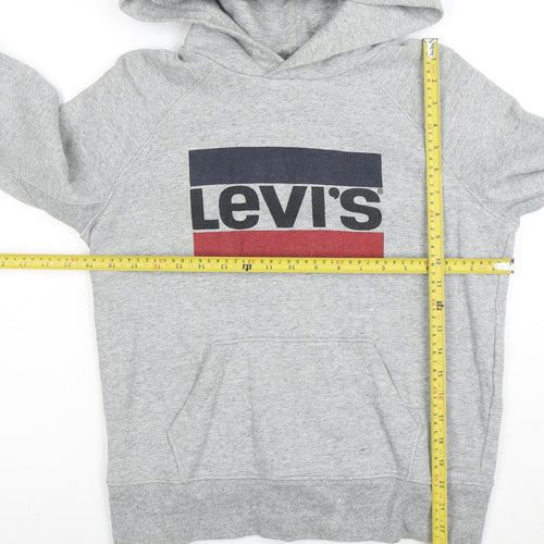 Levi's Men's Grey Pullover Hoodie XS Classic Logo Sweatshirt