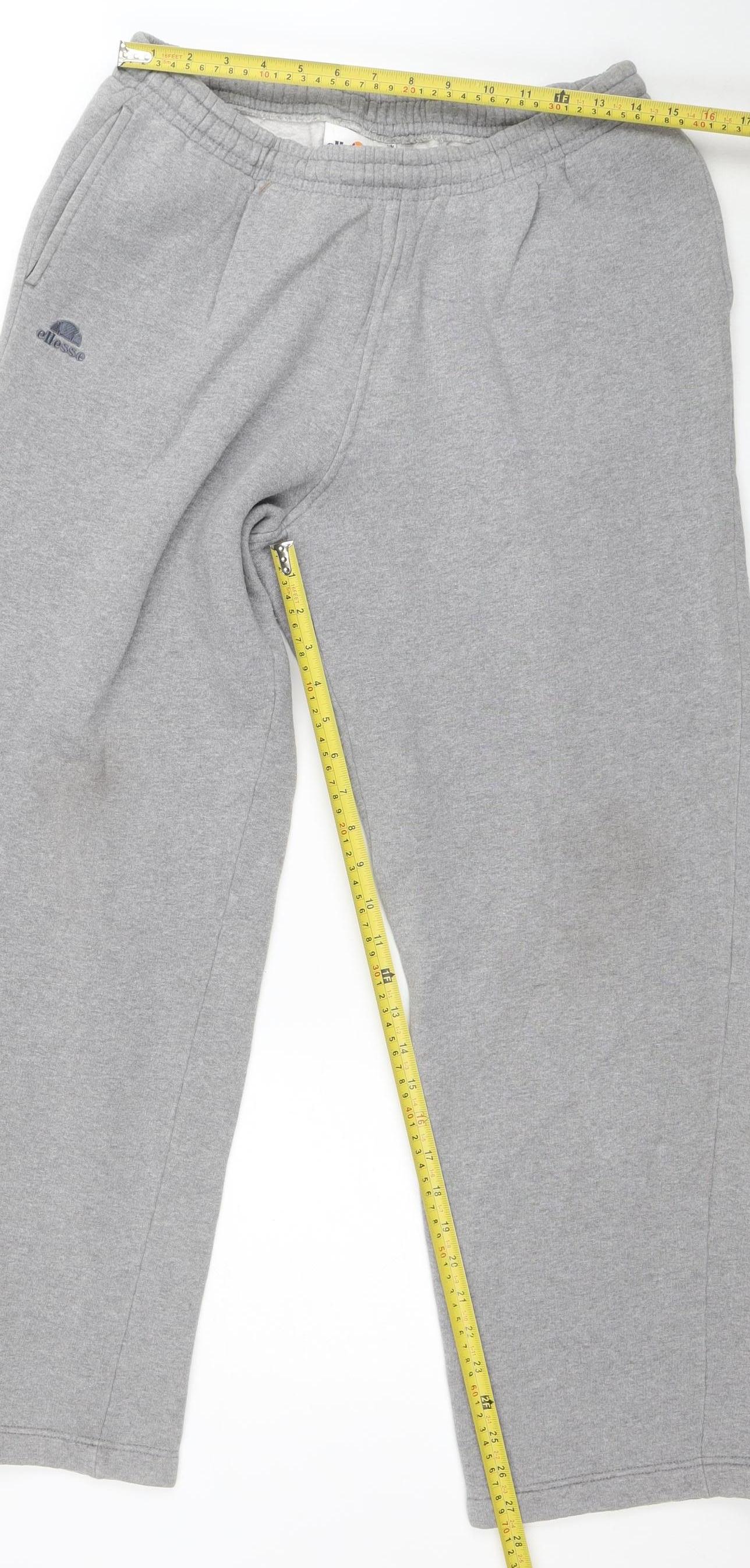 Ellesse Men's Grey 2XL Sweatpants Fleece Activewear Trousers