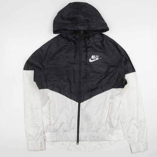 Nike Men's Black Windrunner Hooded Windbreaker Jacket Size S