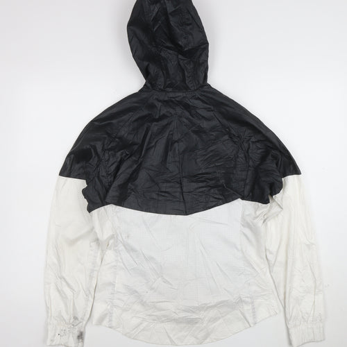 Nike Men's Black Windrunner Hooded Windbreaker Jacket Size S