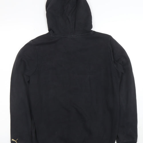 Puma Mens Black 2XL Pullover Hoodie Sweatshirt With Logo