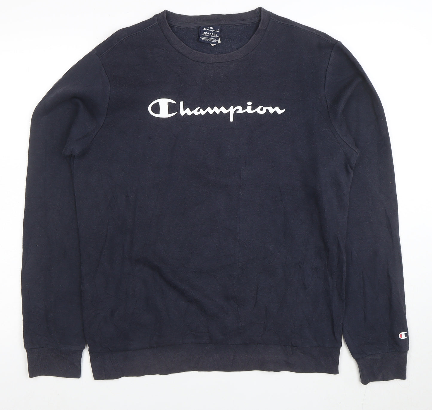 Champion Boys Navy Blue 2XL Crew Neck Pullover Sweatshirt