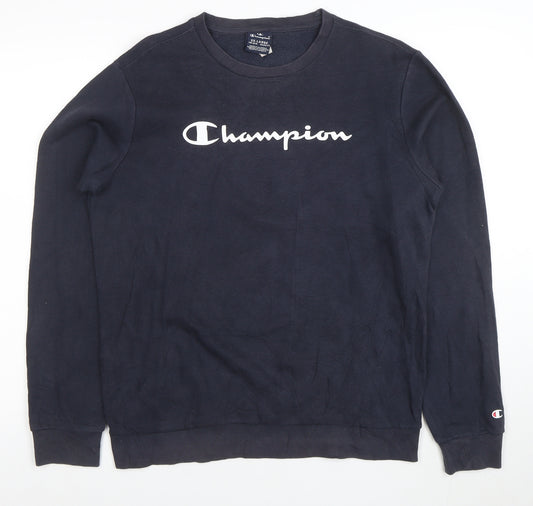 Champion Boys Navy Blue 2XL Crew Neck Pullover Sweatshirt