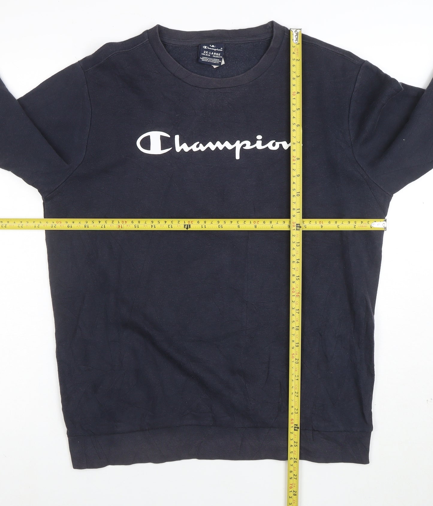 Champion Boys Navy Blue 2XL Crew Neck Pullover Sweatshirt