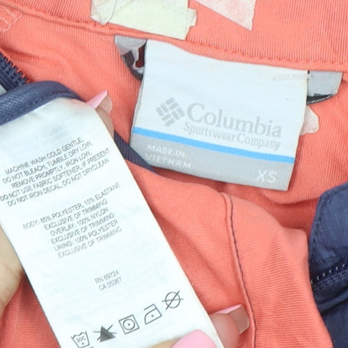 Columbia Women's Pink Blue XS Lightweight Windbreaker Jacket