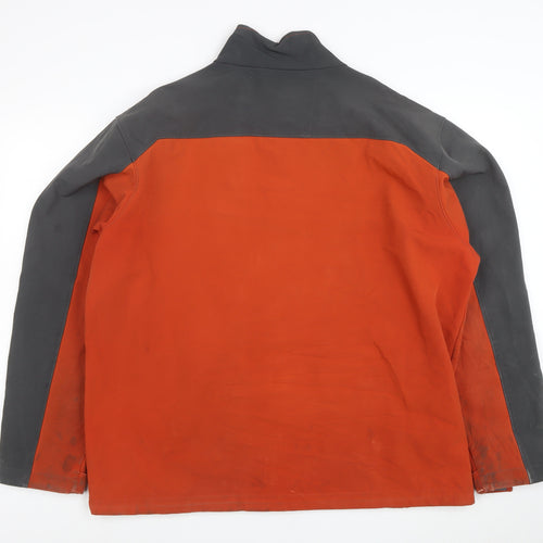 Columbia Mens Orange XL Soft Shell Outdoor Jacket Windproof