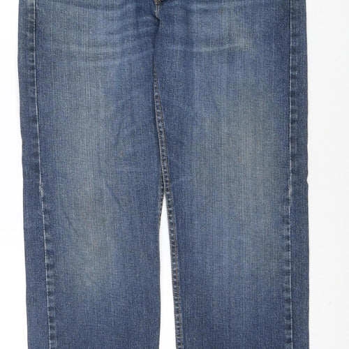 Levi's 505 Men's Blue Straight Denim Jeans 34W 30L Zip Fly
