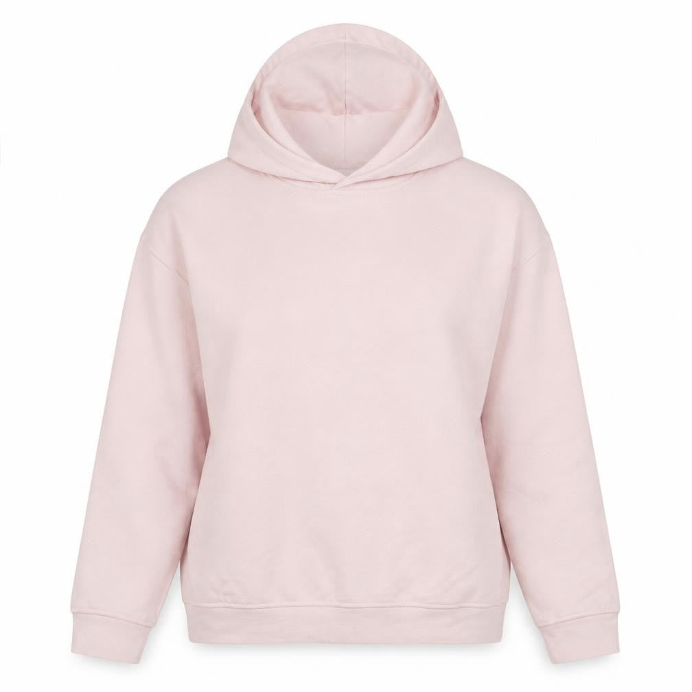 Front view of Disney Women’s Pink Minnie Mouse Pullover Hoodie, size M