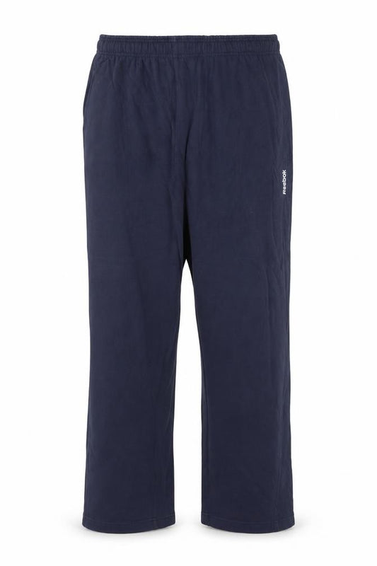 Front view of Reebok Men’s Blue Fleece Sweatpants L Regular Straight Fit