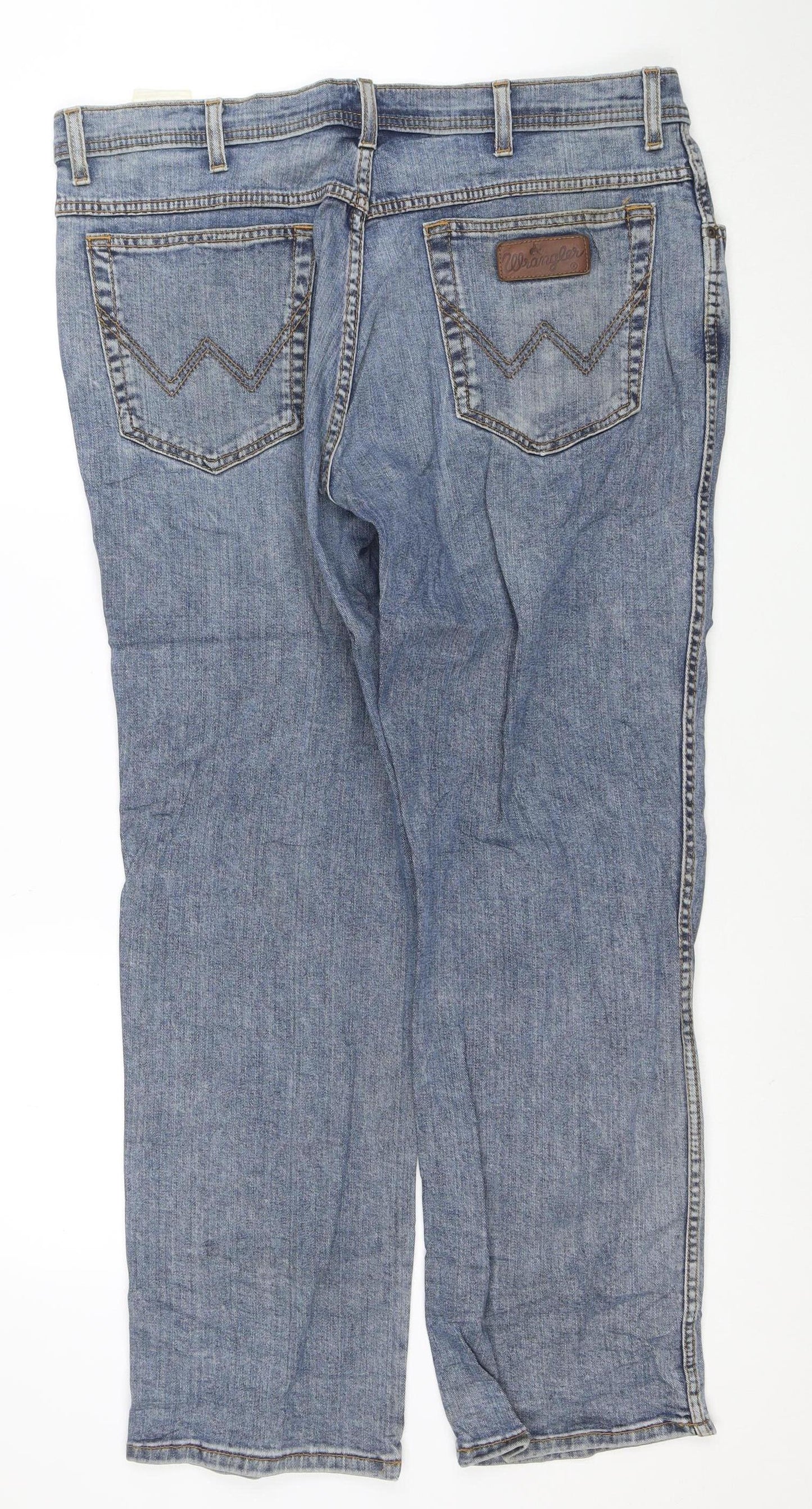 Wrangler Men’s Blue Texas Stretch Regular Straight Jeans W38 L30