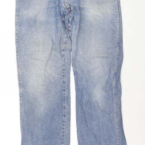 Wrangler Men's Blue Regular Fit Straight Denim Jeans W34 L34