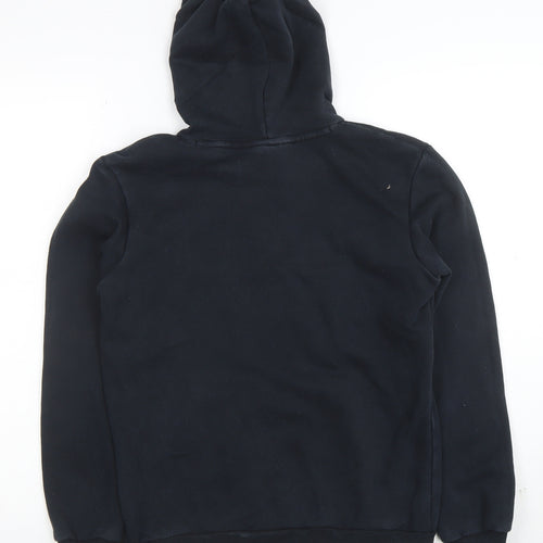 Puma Boys Black Pullover Hoodie XL 16 Cotton Blend Logo Print