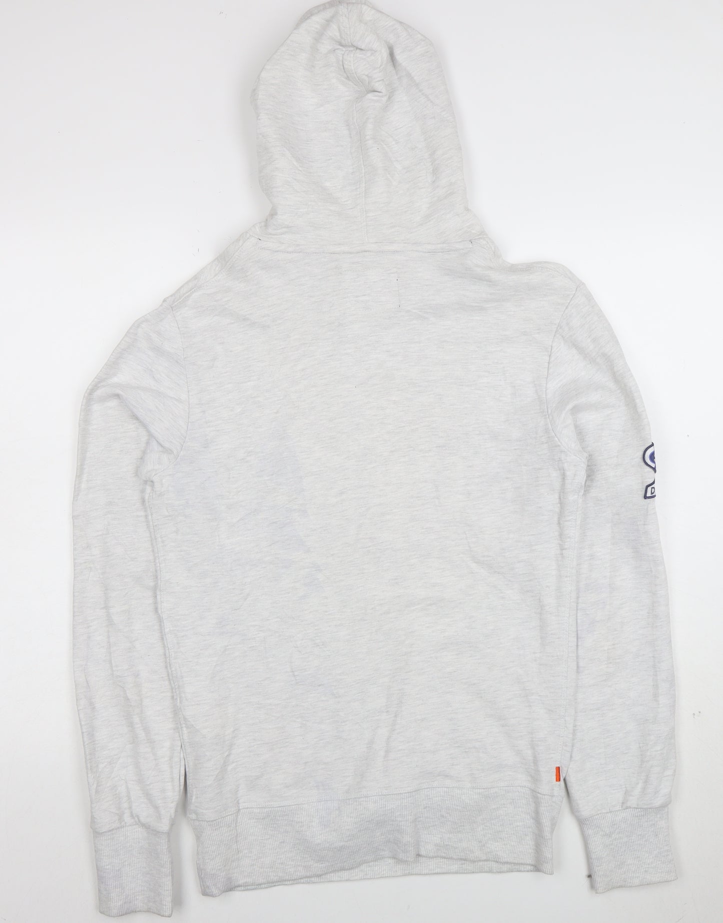 Superdry Men's Grey Pullover Hoodie M Graphic Print Classic Style