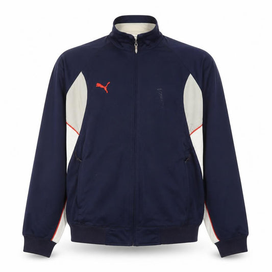 Front view of Puma Men’s Blue Full Zip Sports Sweatshirt XS