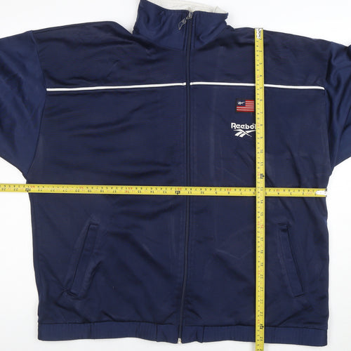 Reebok Men’s Blue Full Zip Sports Sweatshirt Size M
