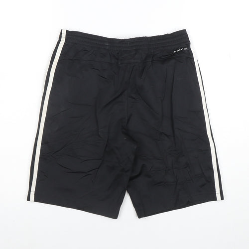 Adidas Boys Black Performance Essentials Athletic Shorts 11-12 Years M