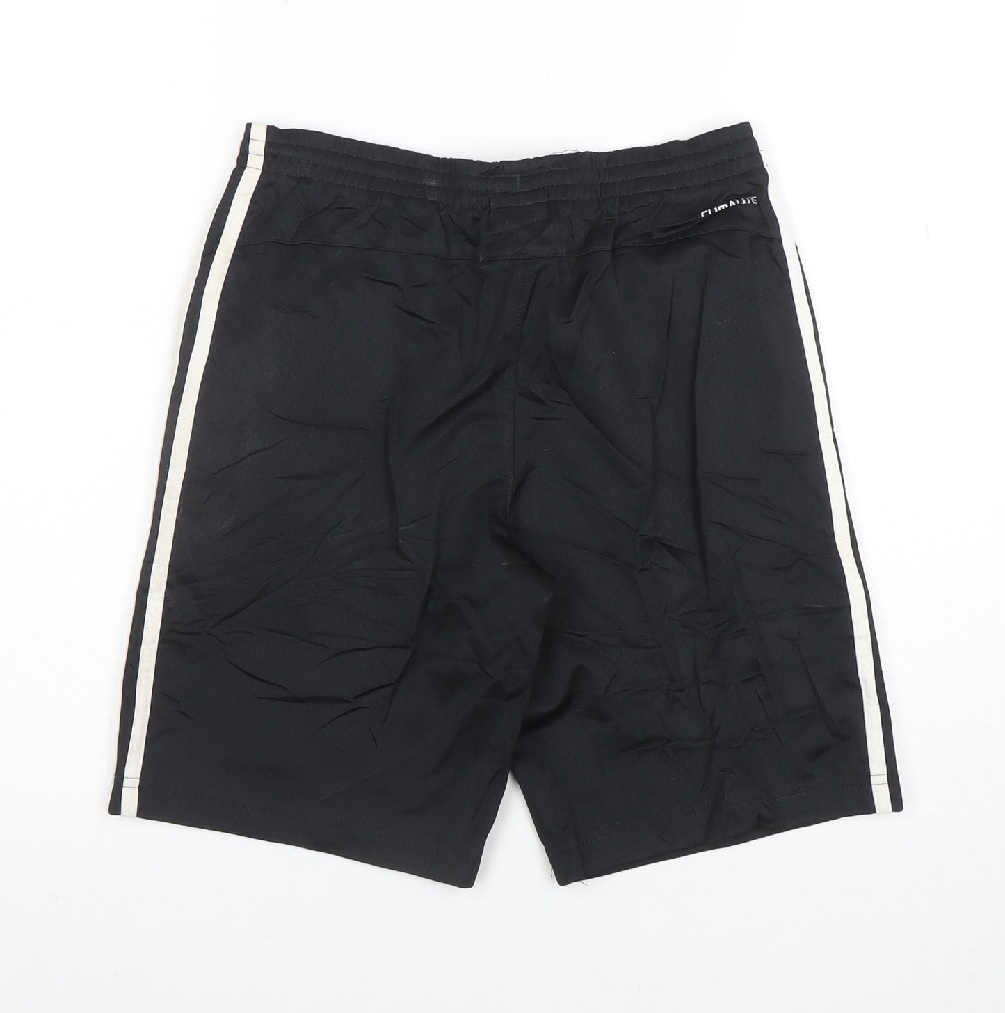 Adidas Boys Black Performance Essentials Athletic Shorts 11-12 Years M