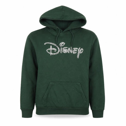 Disney Women's Green Pullover Hoodie Size S 10/12 Hooded Graphic Print