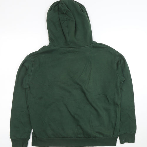Disney Women's Green Pullover Hoodie Size S 10/12 Hooded Graphic Print