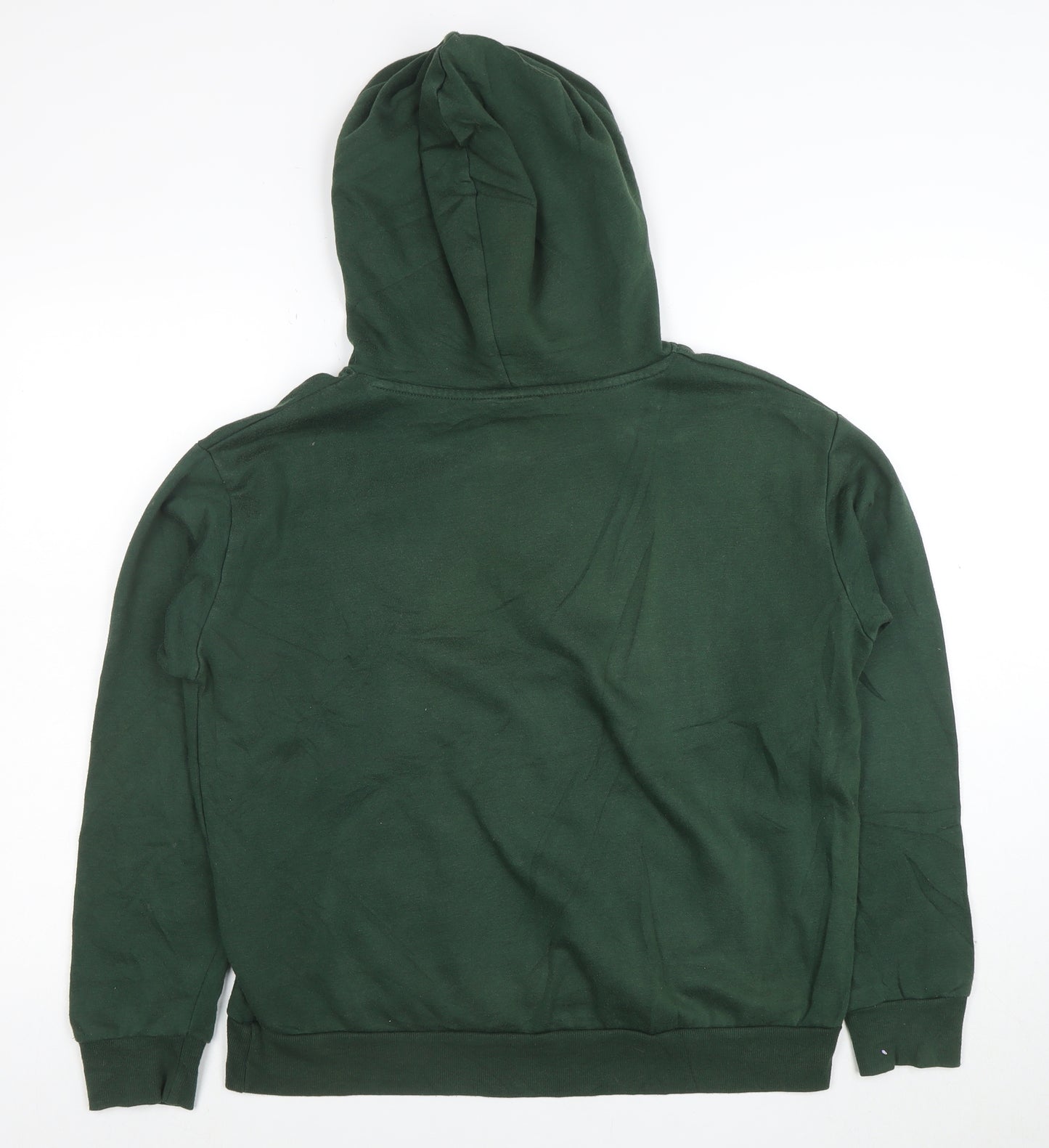 Disney Women's Green Pullover Hoodie Size S 10/12 Hooded Graphic Print