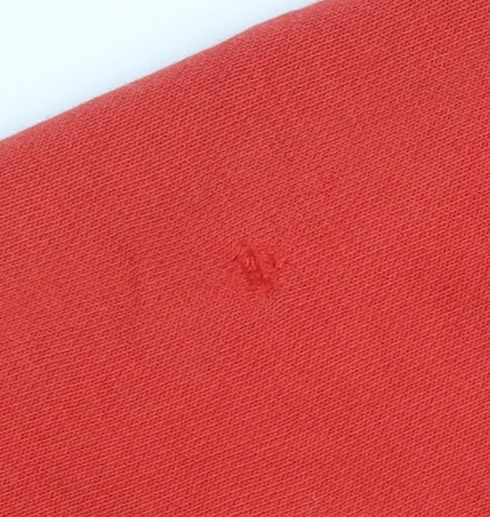 Adidas Boys Red Pullover Hoodie 13-14 Years Cotton Blend Logo Print