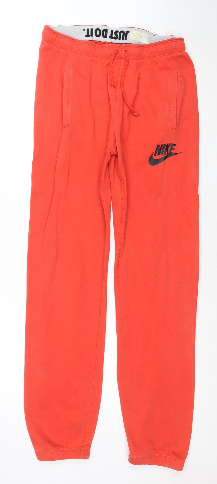 Nike Men's Red Jogger Sweatpants Size S Regular Fit Cotton Blend