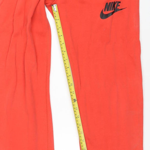 Nike Men's Red Jogger Sweatpants Size S Regular Fit Cotton Blend
