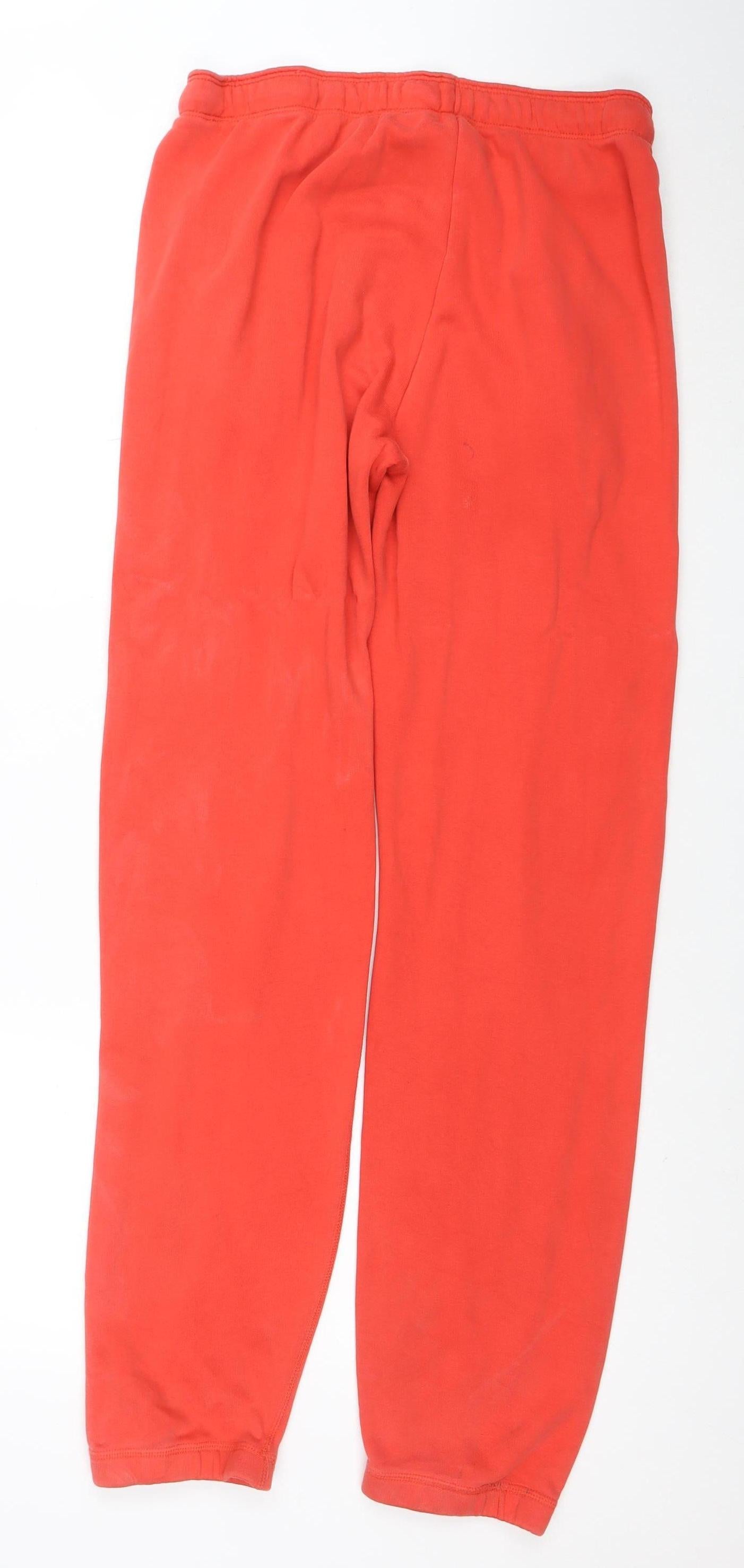 Nike Men's Red Jogger Sweatpants Size S Regular Fit Cotton Blend