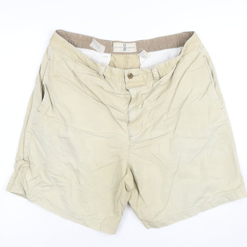 River Trader Men's Beige Chino Shorts Size 38 Regular Fit