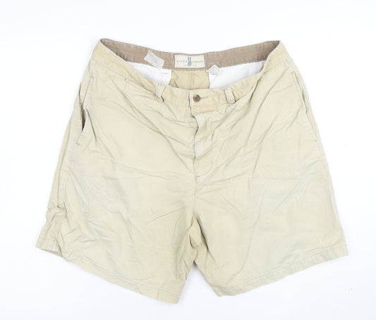 River Trader Men's Beige Chino Shorts Size 38 Regular Fit