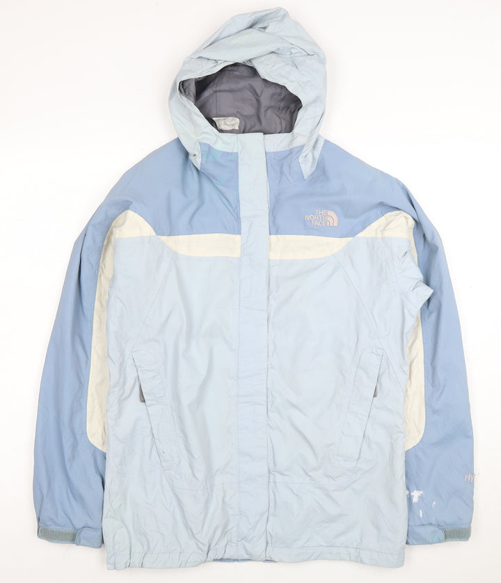 The North Face Girls Blue XL Waterproof Hooded Rain Coat Jacket