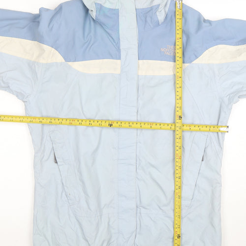 The North Face Girls Blue XL Waterproof Hooded Rain Coat Jacket