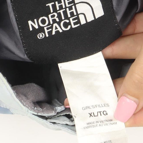 The North Face Girls Blue XL Waterproof Hooded Rain Coat Jacket