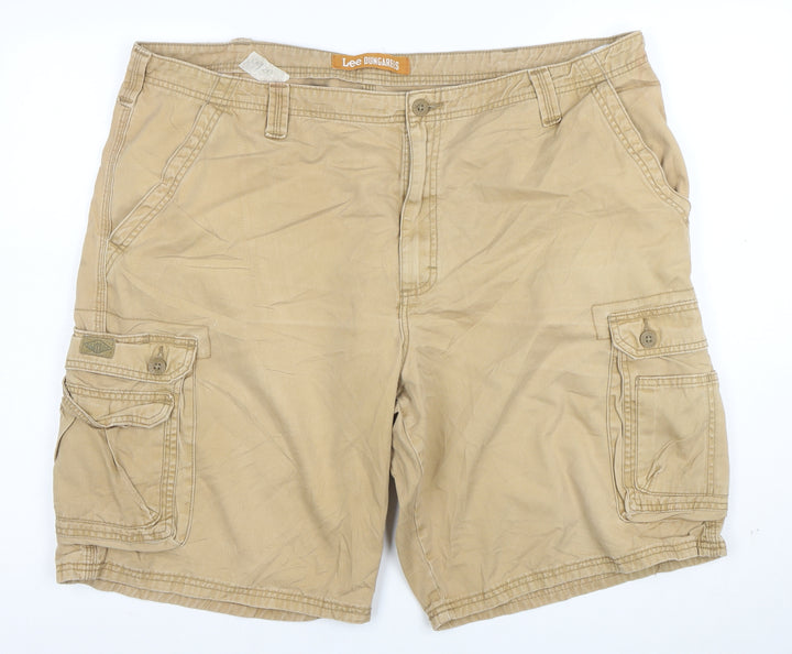 Lee Dungarees Men's Beige Cargo Shorts Size L Cotton Canvas