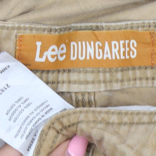 Lee Dungarees Men's Beige Cargo Shorts Size L Cotton Canvas