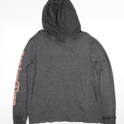 Disney Womens Grey Pullover Hoodie Mickey & Minnie Medium